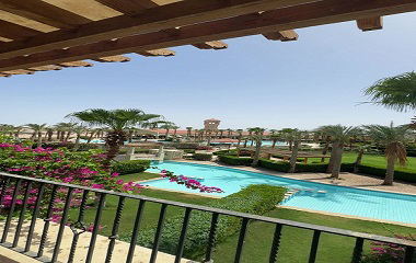 Penthouse mit 2 Schlafzimmern und Clubhausblick – Veranda, Sahl hasheesh